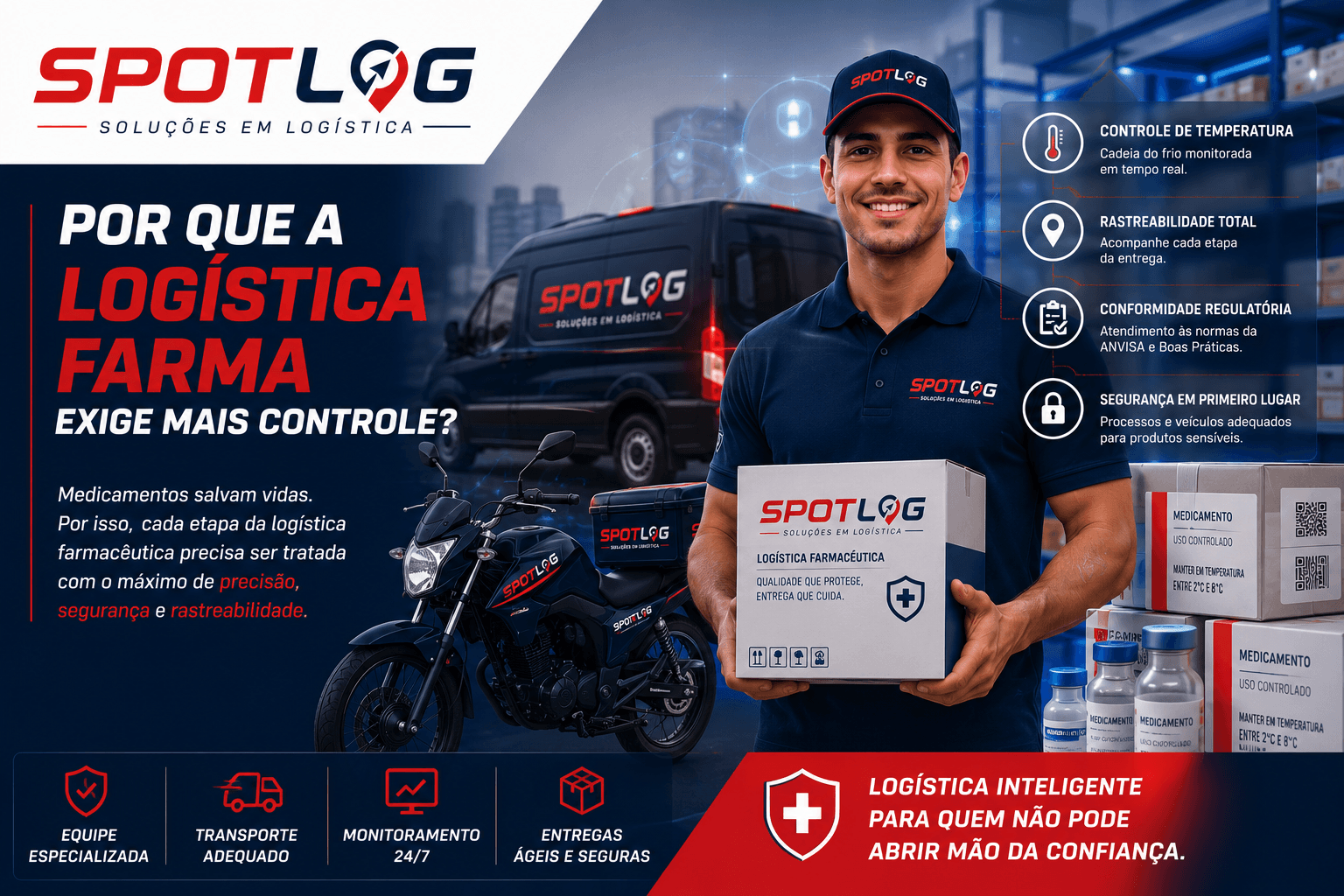 Por que a logística farma exige mais controle?